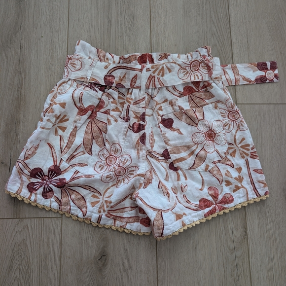 Sam Edelman Women's Kira Belted Paper Bag Shorts. - Picture 6 of 9